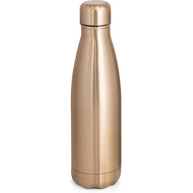 SHOW METALLIC. Edelstahlflasche 510 mL mit mattem Metallic-Finish, Satingold