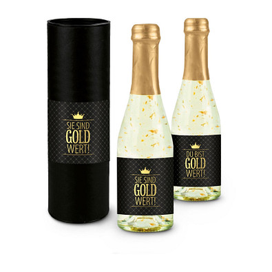 Piccolo Secco Flasche Sie sind Gold-Wert, 200 ml