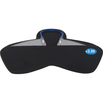 Silikontasche zum Aufkleben auf das Smartphone mit Notfallbrille, schwarz