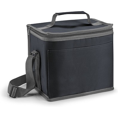SINGAPORE. Kühltasche 9l aus 600D Polyester, Schwarz