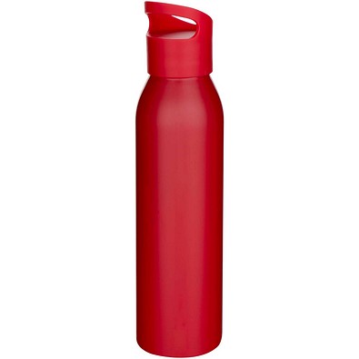 Sky 650 ml RCS-zertifizierte, einwandige Trinkflasche aus recyceltem Edelstahl, rot