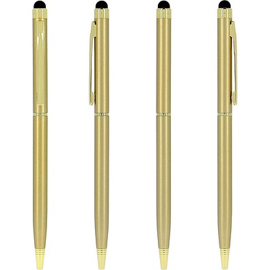Sleek Stylus Executive Pen Gold Blaue Tinte