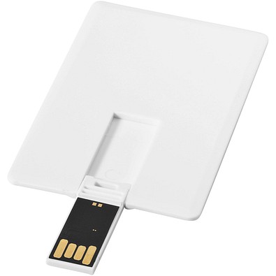 Slim Credit Card USB-Stick, weiss, 32GB