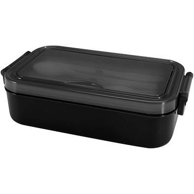 Snappy Lunchbox und Besteckset, schwarz