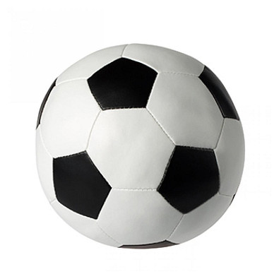Soft-Fußball, weiß/schwarz, groß