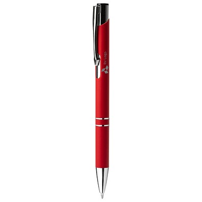 LANCE® Softtouch Metallkugelschreiber Santa Cruz, schwarze Mine, rot