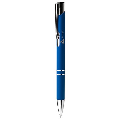 LANCE® Softtouch Metallkugelschreiber Santa Cruz, schwarze Mine, blau