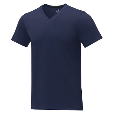 Somoto T-Shirt mit V-Ausschnitt für Herren, navy, L