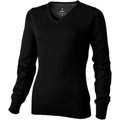 ELEVATE Damen Pullover Spruce mit V Ausschnitt, schwarz, XL ELEVATE Damen Pullover Spruce mit V Ausschnitt, schwarz, XL