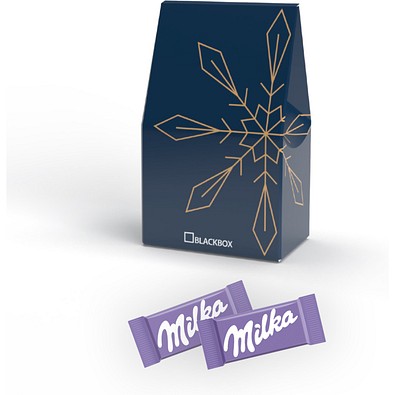 Standbodenkartonage klein, Milka Naps, inkl. Druck