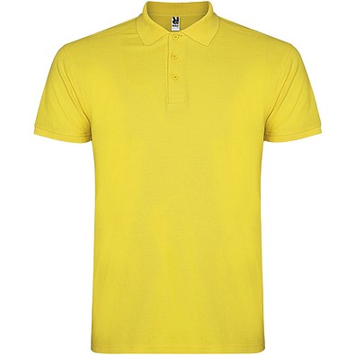 Star 200 g/m² Poloshirt für Herren, gelb, XS