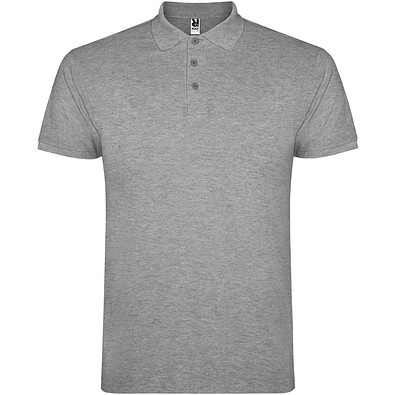 Star 200 g/m² Poloshirt für Herren, heather grau, XS
