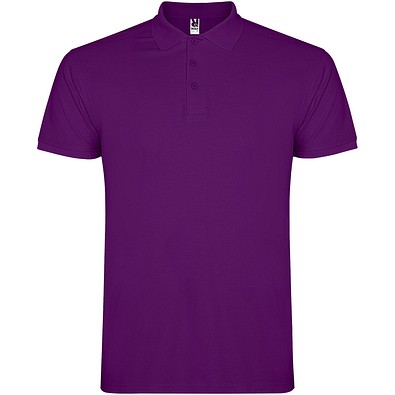 Star 200 g/m² Poloshirt für Herren, lila, XS