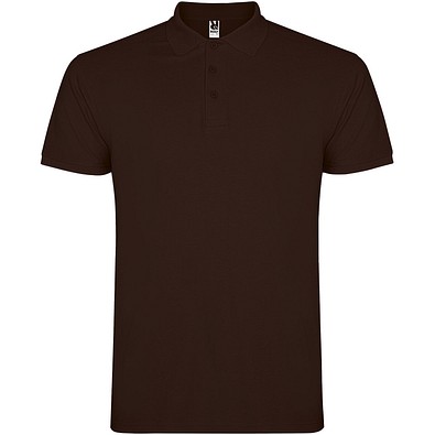 Star 200 g/m² Poloshirt für Herren, schokolade, XS