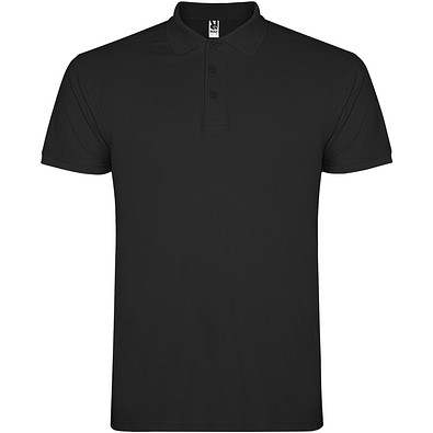 Star 200 g/m² Poloshirt für Herren, schwarz, XS