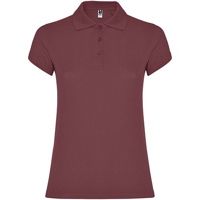 Star Poloshirt für Damen, Berry Red, 2XL