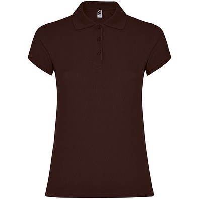 Star Poloshirt für Damen, Chocolat, M