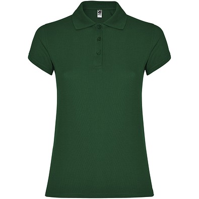 Star Poloshirt für Damen, dunkelgrün, S