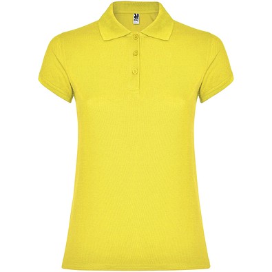 Star Poloshirt für Damen, gelb, S