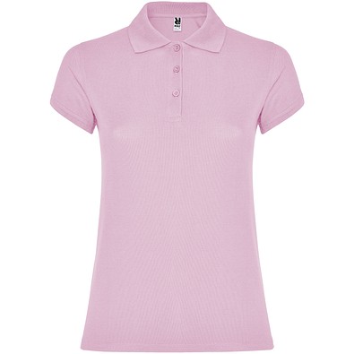 Star Poloshirt für Damen, hellrosa, 3XL