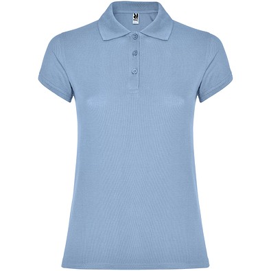 Star Poloshirt für Damen, himmelblau, 3XL