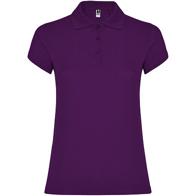 Star Poloshirt für Damen, lila, XL