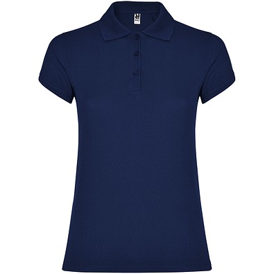 Star Poloshirt für Damen, Navy Blue, XL