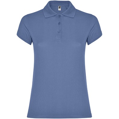 Star Poloshirt für Damen, Riviera Blue, XL