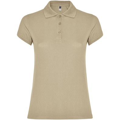 Star Poloshirt für Damen, sand meliert, S