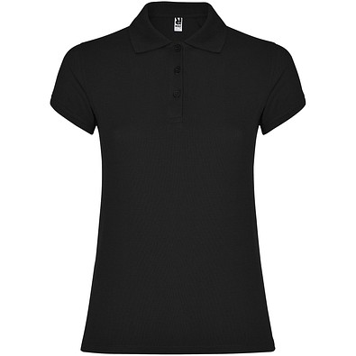 Star Poloshirt für Damen, schwarz, L