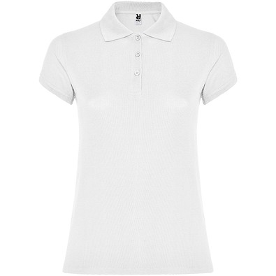 Star Poloshirt für Damen, weiss, 3XL