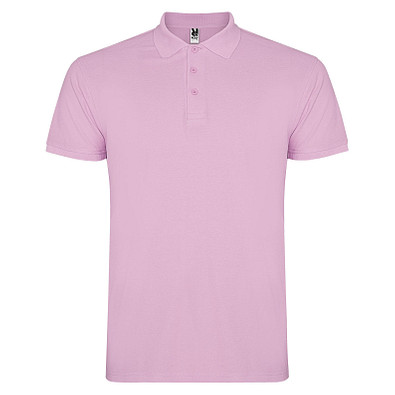 Star Poloshirt für Herren, hellrosa, L