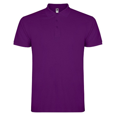 Star Poloshirt für Herren, lila, M
