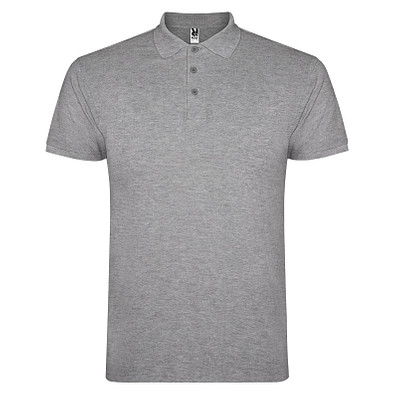 Star Poloshirt für Herren, Marl Grey, S