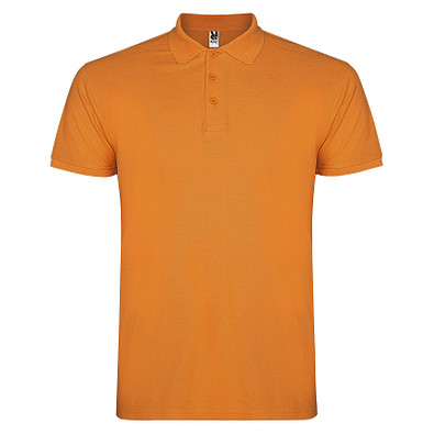 Star Poloshirt für Herren, orange, M