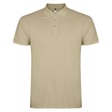 Star Poloshirt für Herren, sand meliert, 3XL