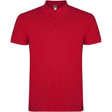 Star Poloshirt für Kinder, rot, 9/10