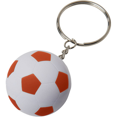 Striker Fußball Schlüsselanhänger, weiss,orange Striker Fußball Schlüsselanhänger, weiss,orange