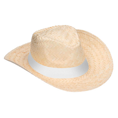 Strohhut Texas, natur/weiß