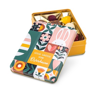 Süße Ostergrüße - Pralinendose mit 125 g