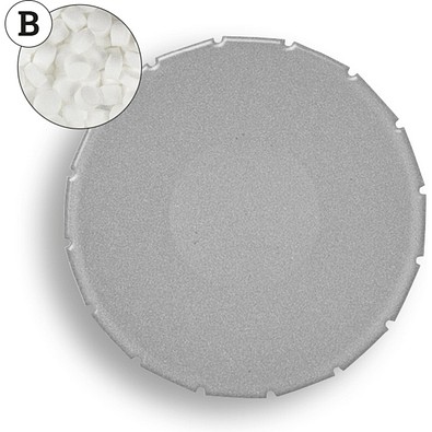 Super Mini Clic Clac Box, 12 g, Pfefferminzpastillen extra stark, silber, ohne Druck