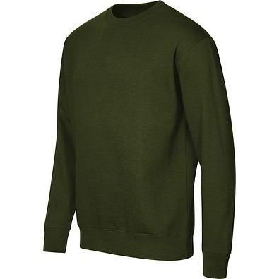 MALFINI Sweatshirt unisex Crew, L, military