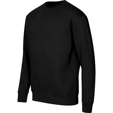 MALFINI Sweatshirt unisex Crew, L, schwarz