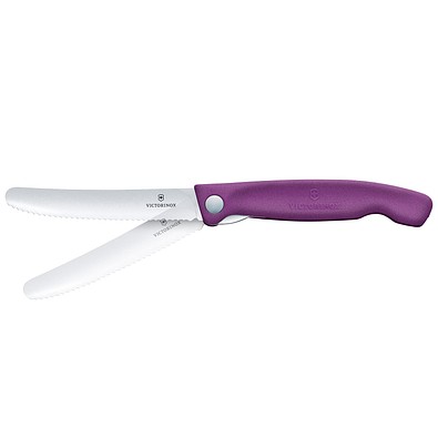 Swiss Classic faltbares Gemüsemesser, eggplant purple