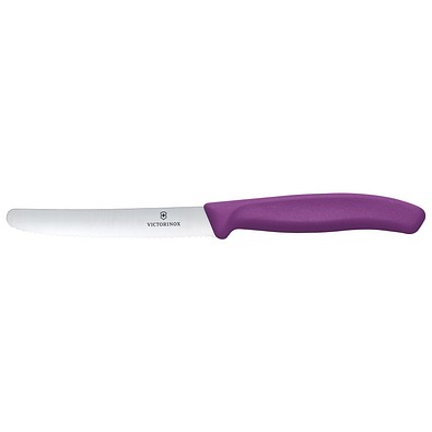 VICTORINOX Swiss Classic Tomaten- und Tafelmesser, eggplant purple