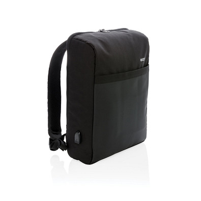 SWISS PEAK Anti Diebstahl USB Rucksack 15 Zoll RFID schwarz Erfolgreiche Werbeartikel