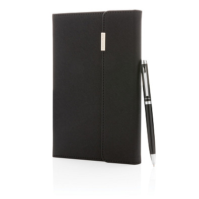 SWISS PEAK® Notizbuch mit Stift Deluxe A5, schwarz SWISS PEAK® Notizbuch mit Stift Deluxe A5, schwarz