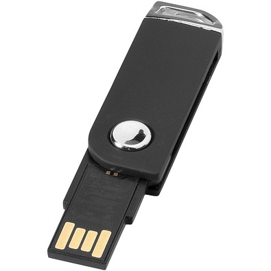 Swivel Rectangular USB-Stick, schwarz, 64GB