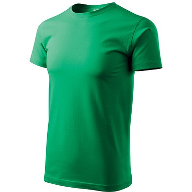 T-Shirt Herren Basic, 2XL, grasgrün