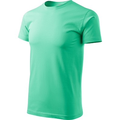 T-Shirt Herren Basic, 2XL, minze